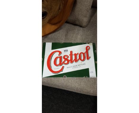 CASTROL ENAMEL SIGN