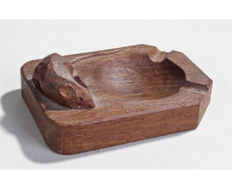 Robert "Mouseman" Thompson oak ash tray