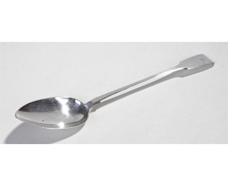 William IV silver basting spoon, London 1837, maker DP the fiddle spoon with S initial, 3oz