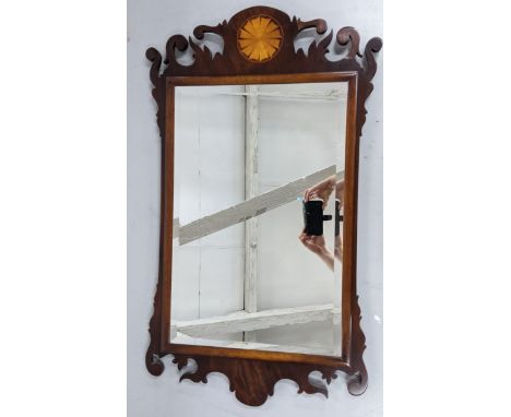 A Harrods Chippendale style mahogany wall hanging mirror, 91cm h x 54cm wLocation:If there is no condition report shown, plea
