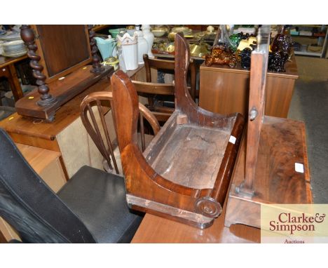 A 19th century mahogany clock bracket