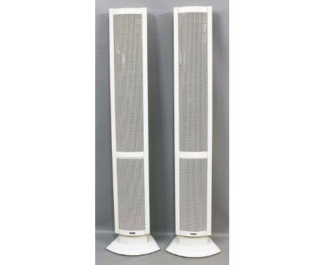 Paar Designer-Lautsprecher, Martin Logan. Modell "Stylos", wohl erster Flächenstrahler als Lautsprecher. Sowohl als Stand- so