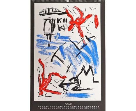 Graphik-Kalender 1985, mit 10 von 12 losen Arbeiten von Künstlern wie: V. Zabel, P. Wever, S. Mueller, I. Jourdan-Koch, A. Me