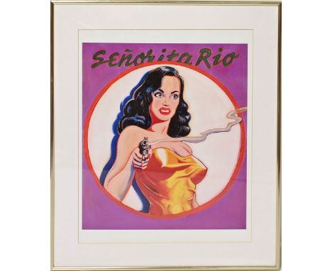Ramos, Mel (1935 Sacramento - Oakland 2018), nach "Senorita Rio". Farbserigraphie. 43x 38 cm. PP., R.
