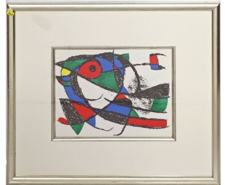 Miró, Joan (1893 Montroig - Mallorca 1983) "Das Abendlied der Nachtigall". Farblithographie von 1975. 24x 31 cm. PP., R. Mour