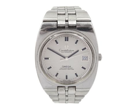 Omega Constellation gentleman's stainless steel automatic chronometer wristwatch, Cal. 1001, Ref. 166.055-168.046, serial No.