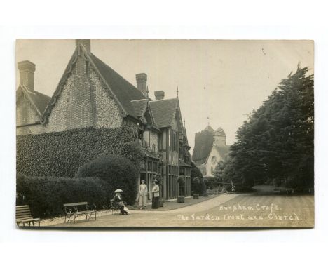 BURPHAM. A collection of approximately 59 postcards of Burpham, West Sussex, including photographic postcards titled 'The Riv