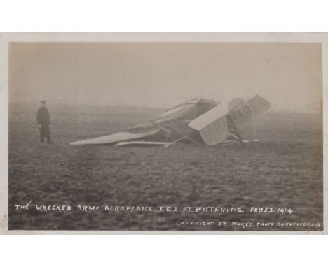 An album containing approximately 90 postcards, the majority topographical views or of social history interest, including pho