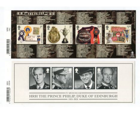 A group of Great Britain decimal mint stamps up to 2022 on cards as supplied by Philatelic Bureau, including definitives, hig