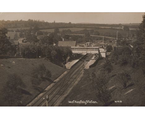 WEST HOATHLEY. A collection of approximately 73 postcards including photographic postcards titled 'West Hoathly Station', 'Th