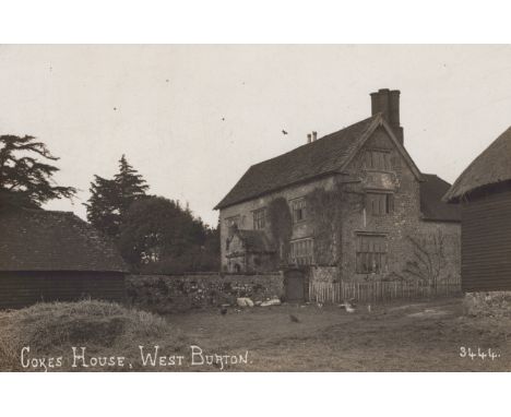 WEST BURTON &amp; BIGNOR. A group of 15 postcards of West Burton and Bignor, West Sussex, including photographic postcards ti