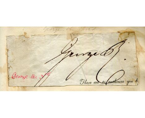 AUTOGRAPHS. An album of mounted letters, free fronts, photographs and clipped signatures, the majority relating to royalty, d