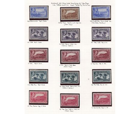 A British Commonwealth stamp collection in a Devon album including Bahamas 1921 5 shillings mint, 1938-52 £1 with shades, Gam