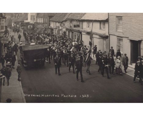 STEYNING. A collection of approximately 60 postcards of Steyning, West Sussex, including photographic postcards titled 'Steyn