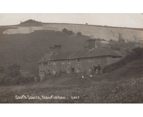 NEWTIMBER. A collection of 21 postcards of Newtimber, West Sussex, including photographic postcards titled 'South Downs, Newt