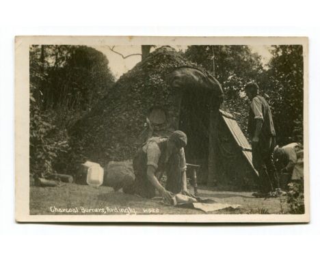 ARDINGLY. A collection of 42 postcards of Ardingly, West Sussex, including photographic postcards titled 'Charcoal Burners, A