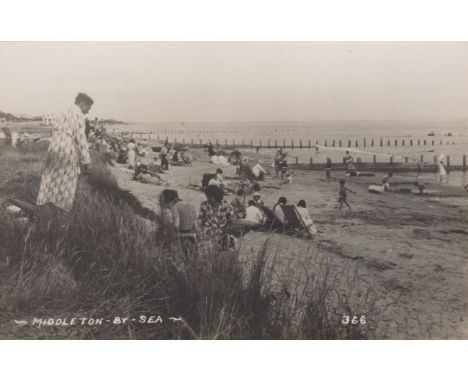 MIDDLETON-ON-SEA. A collection of 39 postcards of Middleton-on-Sea, and its West Sussex environs, the majority of the beach, 