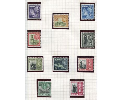 A collection of Malta stamps in nine albums plus stock book from Queen Victoria to Queen Elizabeth II mint and used, and firs