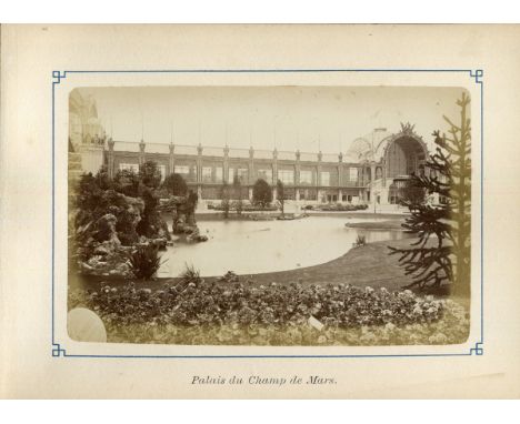 PHOTOGRAPHS. An album titled 'Souvenir de L'Exposition Universelle 1878' containing 25 albumen-print photographs of the exhib