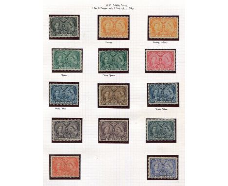 A British Commonwealth stamp collection in five albums and three stock books with Canada mint from 1882 small Queens, 1897 ju