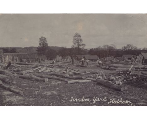 STEDHAM. A collection of 26 postcards of Stedham and Iping, West Sussex, including photographic postcards titled 'Timber Yard