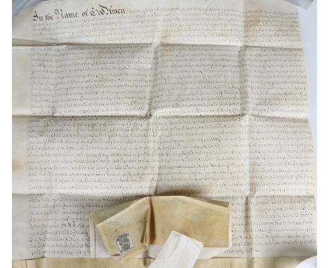LEGAL DOCUMENTS. A collection of documents, many on vellum, mostly relating to the Goddard and Foot families of Wiltshire, Do