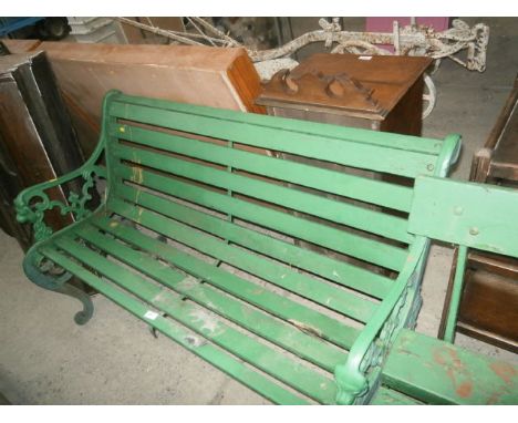 bench with cast ends