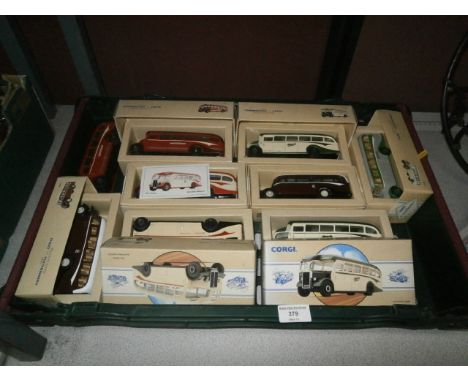 box of corgi collectable buses