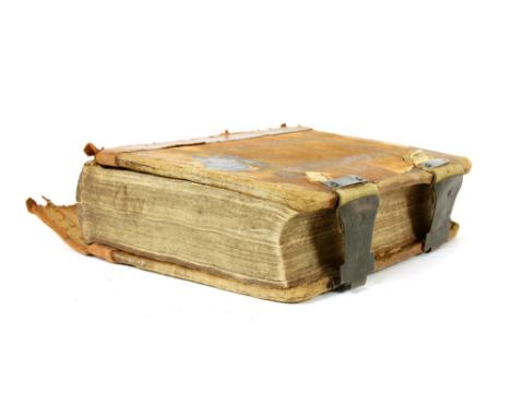 BIBLE: The Old and New Testament, and the Whole Book of Psalms. Robert Barker, 1594-1601. Collates as follows:{Lacking all be