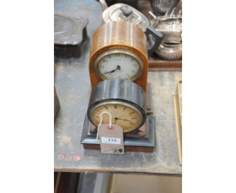 Two early 20th century mantle clocks to include an eight-day mahogany cased example, Butt & Co Ltd, Chester, together with an