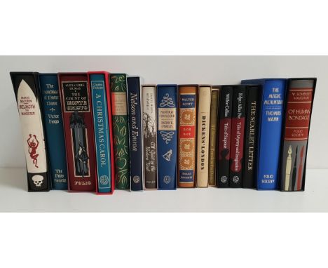 SELECTION OF FOLIO SOCIETY CLASSIC NOVELScomprising Rob Roy by Walter Scott, Dickens' London, A Christmas Carol by Charles Di