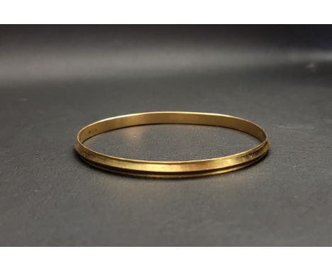 TWENTY-TWO CARAT GOLD BANGLE approximately 19.5 grams 