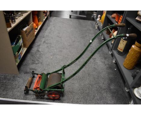 A rare late 19th / early 20th century Shanks Caledonia cylinder mower having 6'' cut mechanism.  *the chain drive model was o