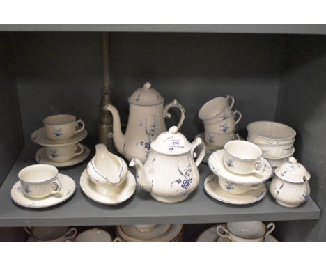 A selection of Villeroy and Bosch Old Luxembourg patterned tea and coffee ware, to include tea and coffee pots, teacups, sauc