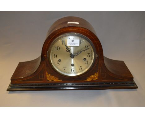 Inlaid Mantel Clock with Westminster Chimes 