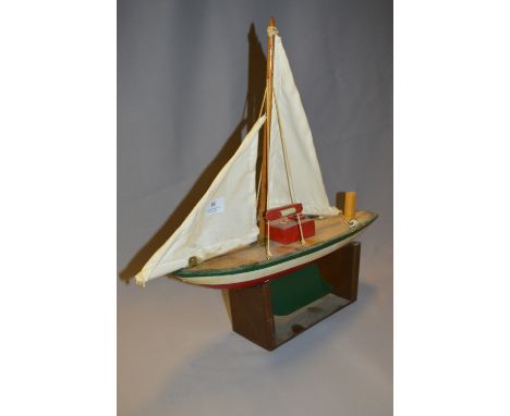 Model Pond Yacht on Stand 
