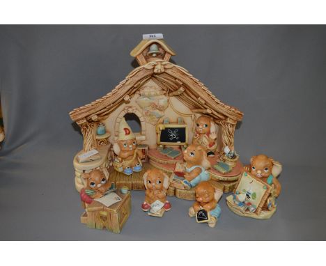 Pendelfin Model School and Seven Figures 