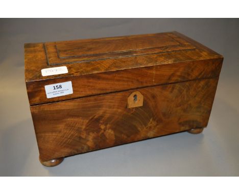 Walnut Tea Caddy Box (Missing Interior)
