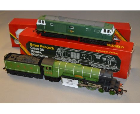 Hornby Railways Model Engine and Carriage  "Flying Scotsman" 