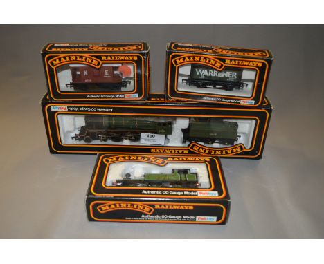 Palitoy 00-Gauge Model Train Class 4 Locomotive, Tank Locomotive and Two Wagons 