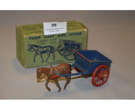 Britains Diecast Model Farm Cart and Horse