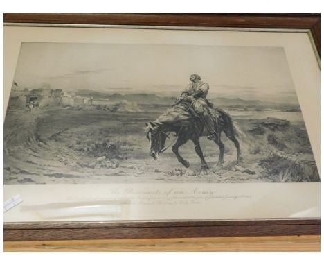 OAK FRAMED PRINT  THE REMEMBRANCE OF AN ARMY  
