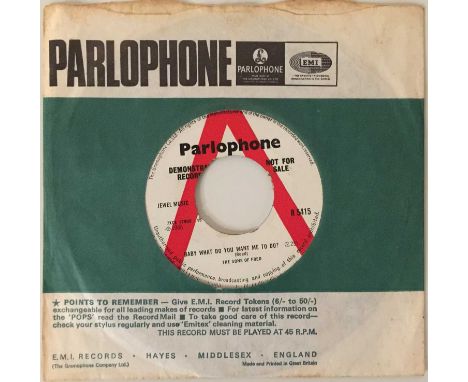 THE SONS OF FRED - BABY WHAT DO YOU WANT ME TO DO? 7" (ORIGINAL UK DEMO - PARLOPHONE R 5415). Another mover from The Sons Of 