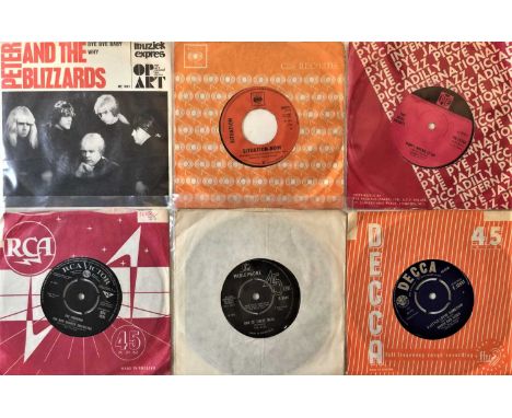 60s BEAT/POP - 7" RARITIES. Top pack of 6 x scarce 60s Pop &amp; Beat 7". Titles are Peter And The Blizzards - Bye Bye Baby c