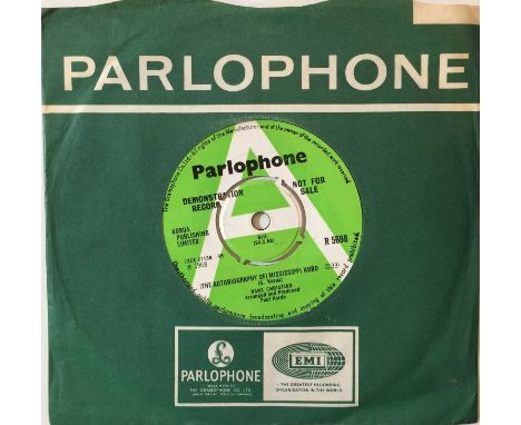 HANS CHRISTIAN (JON ANDERSON) - (THE AUTOBIOGRAPHY OF) MISSISSIPPI HOBO 7" (ORIGINAL UK DEMO - PARLOPHONE R 5698). Fantastic 