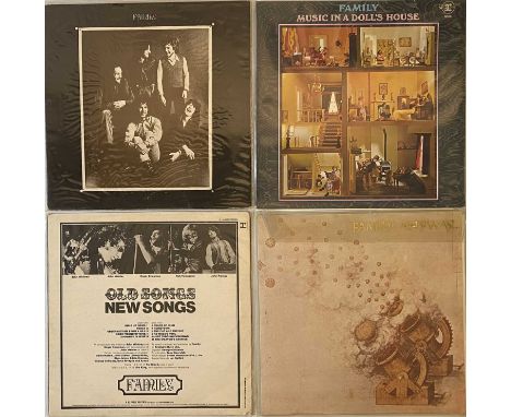 FAMILY - UK ORIGINAL LP RELEASES. Top pack of 4 x LPs from Family including original tri-steamboats! Titles are Music In A Do