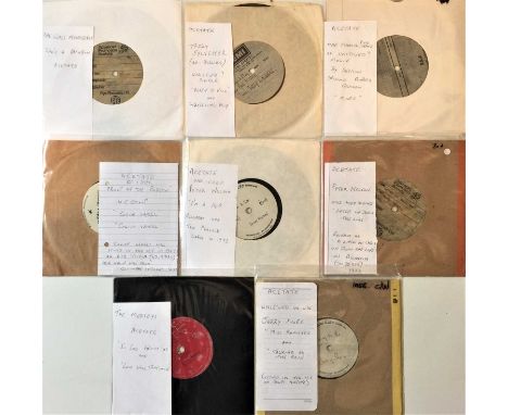 60s/70s 7" ACETATE RECORDINGS (POP/PSYCH/ROCK). Unique selection of 8 x original UK acetate recordings dating from the 60s/70