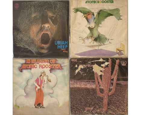 PROG/HEAVY ROCK - UK LP RARITIES. Wicked selection of 4 x hard to source original UK pressing LP rarities. Titles are Atomic 