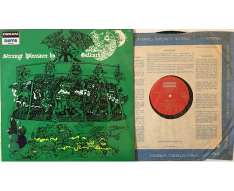 GALLIARD - STRANGE PLEASURE LP (ORIGINAL UK COPY - DERAM NOVA SERIES SDN 4). A lovely copy of the first 1970 LP from the forw