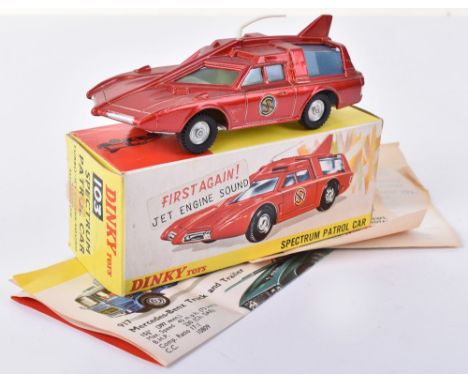 Dinky Toys 103 Spectrum Patrol Car from ‘Captain Scarlet’ metallic red body, in near mint original condition, complete with a